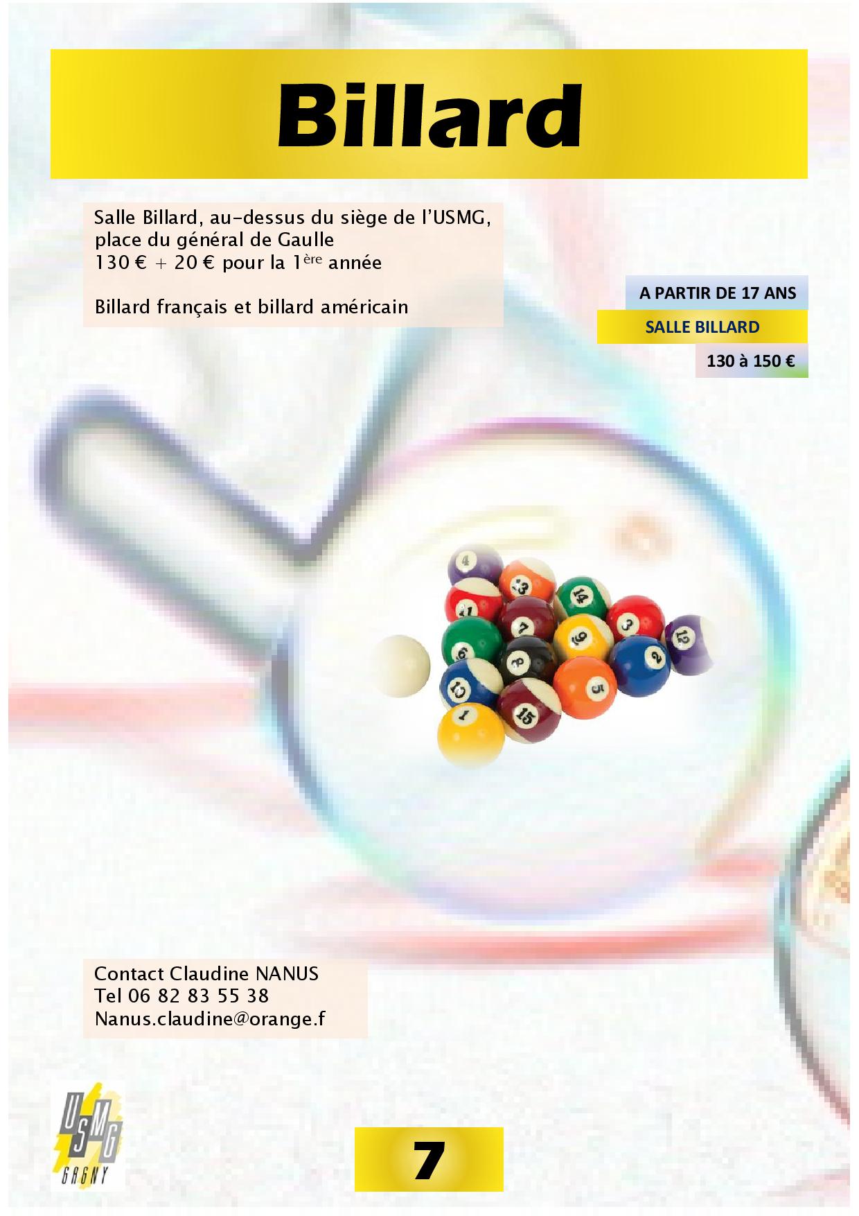 Usmg 2018 2019 billard